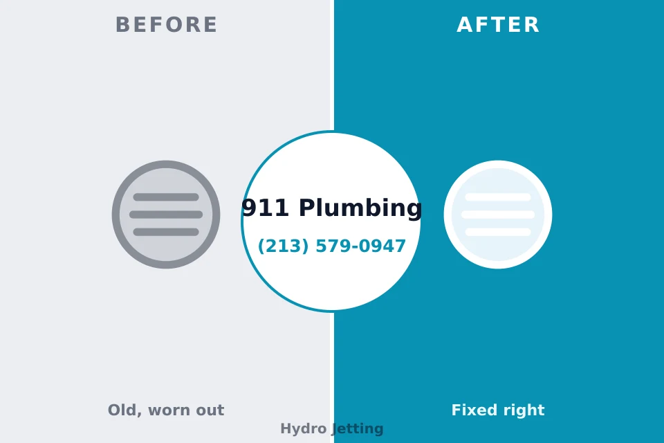 Before and after: plumbing repair Dravosburg, PA